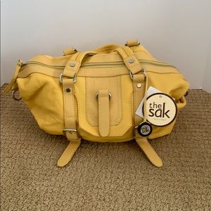 The Sak yellow leather bag